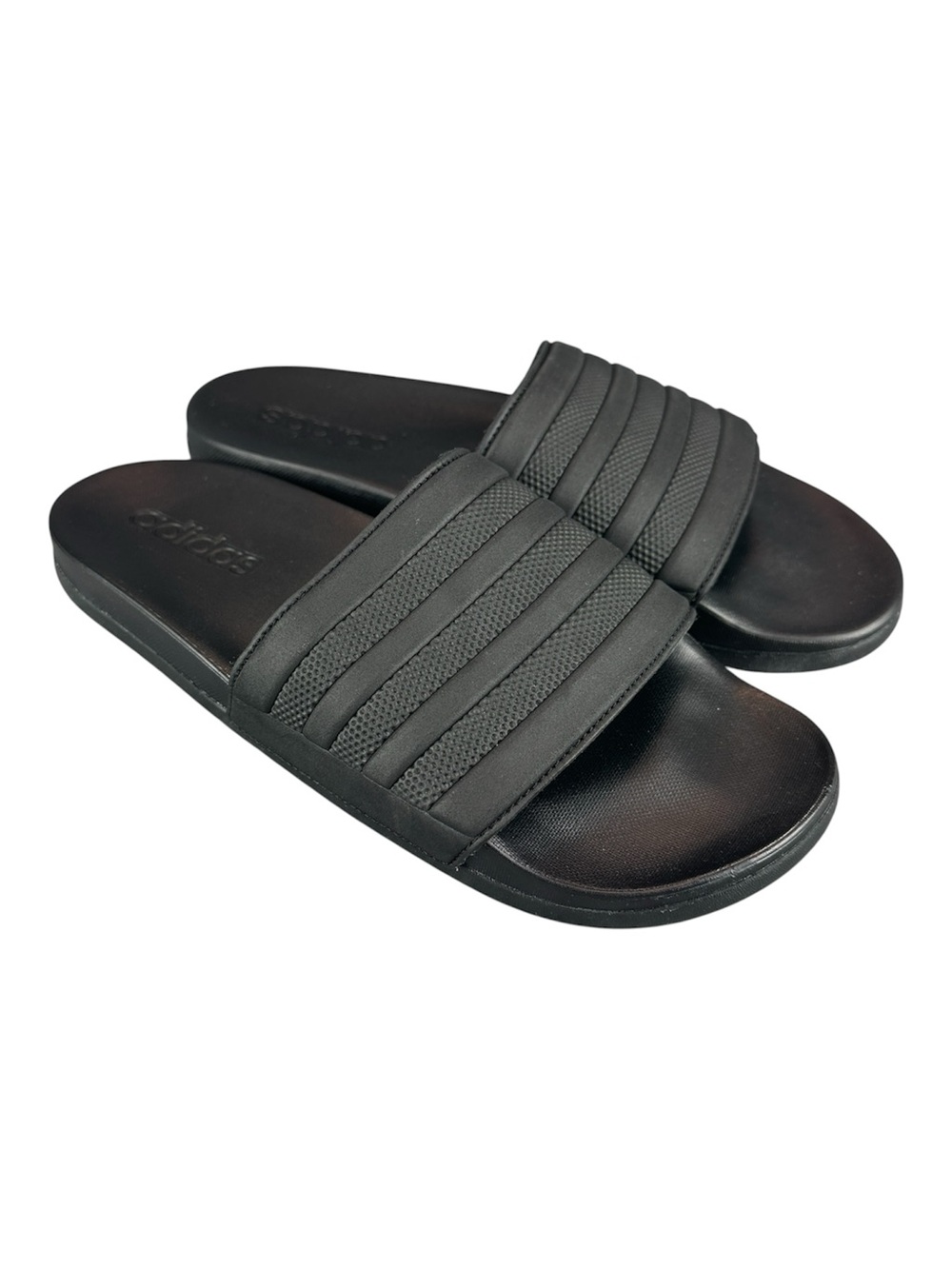 adidas Adilette Comfort Slides Triple Black Men’s 8 Sandals Shower Pool Beach